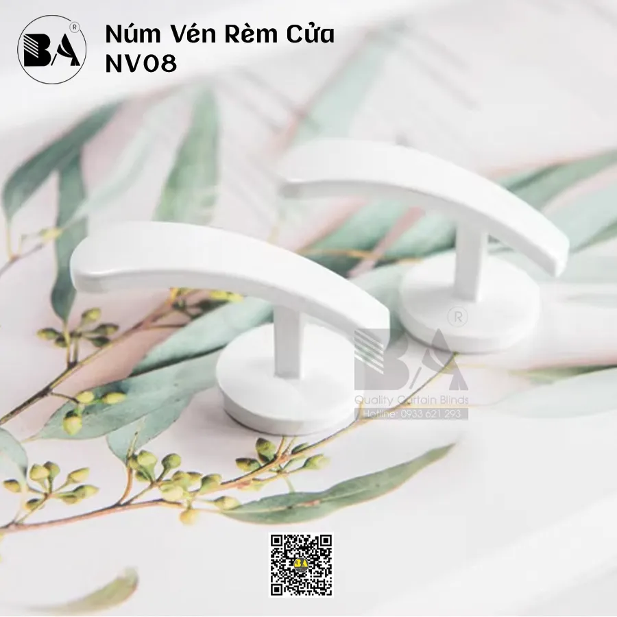 Núm Vén Rèm NV08 Hợp Kim Nhôm Bền Bỉ | Phụ Kiện Rèm Cao Cấp-4